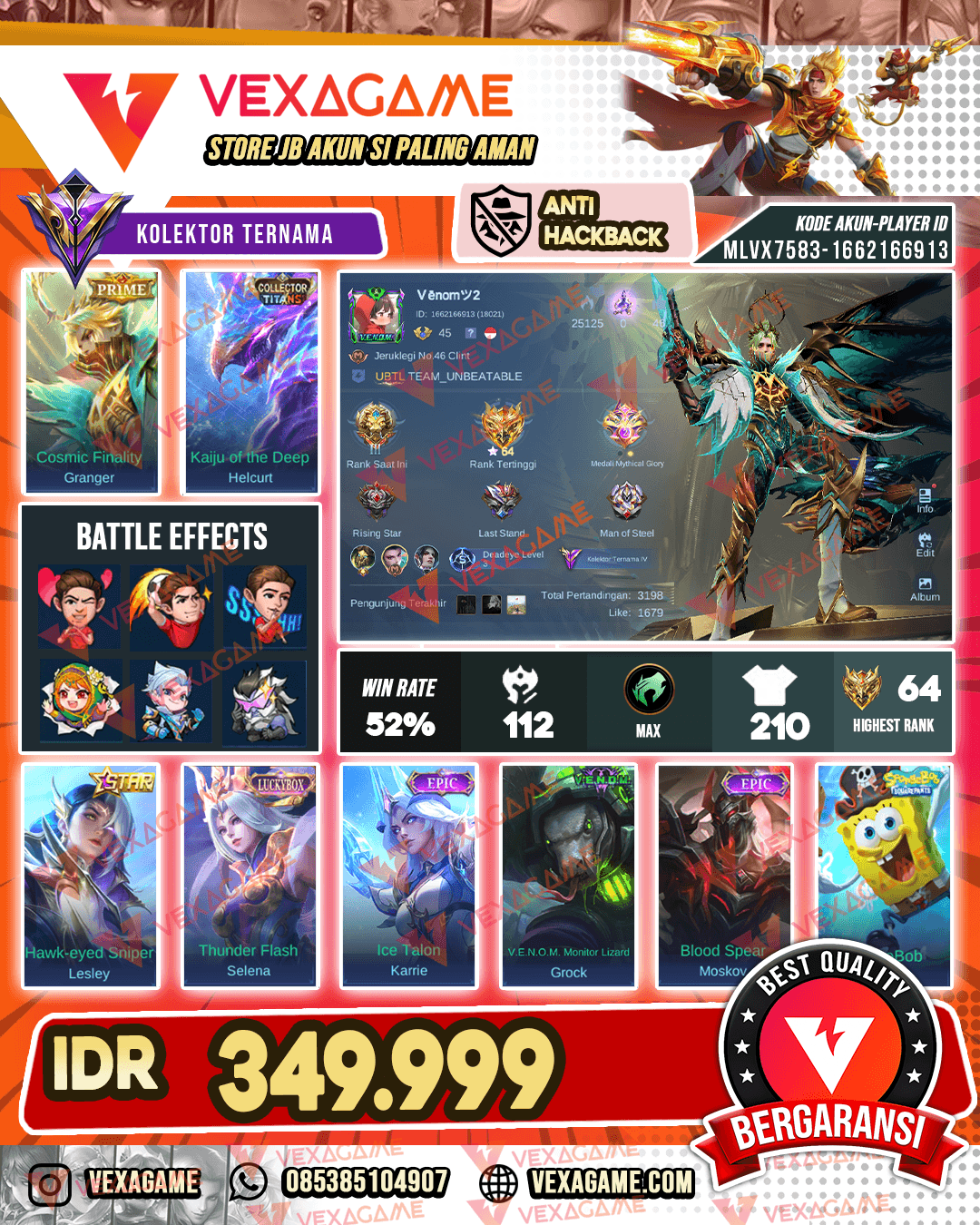 Granger PRIME X Helcurt Collector | Selena Luckybox| Emblem MAX