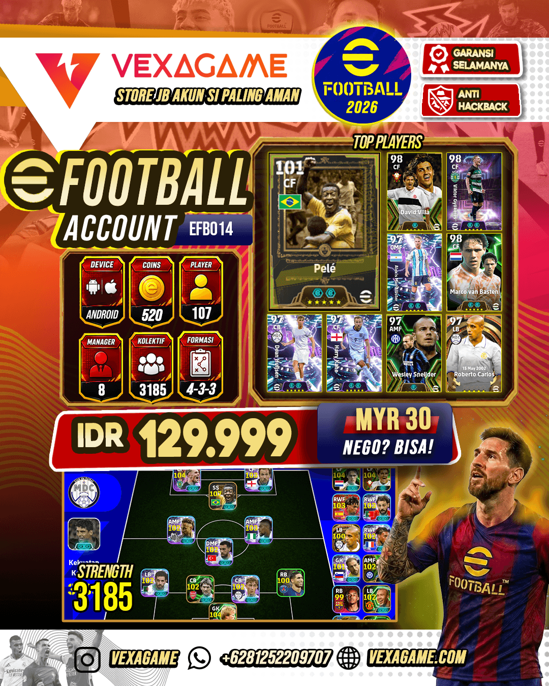 POWER 3185 | Roberto Carlos (BigTime) | Pale (Epic) | Gyokeres (ShowTime) | Kane (ShowTime) | Lionel Messi (ShowTime) | Alexis (ShowTime) | Dean Hujisen (ShowTime) | Lamine Yamal (ShowTime) | Neymar Jr (ShowTime) | Olise (ShowTime)