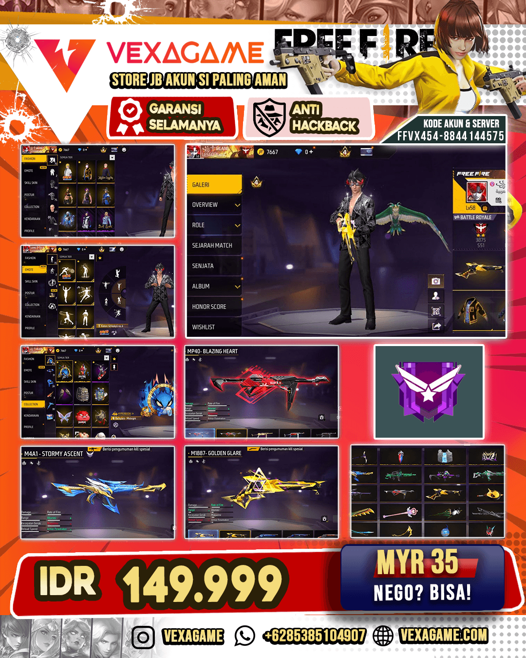 M4A1 Venom Netherworld | M4A1 Stormy Ascent | MP40 Blazing Heart | SG Golden Glare | Vault 100+