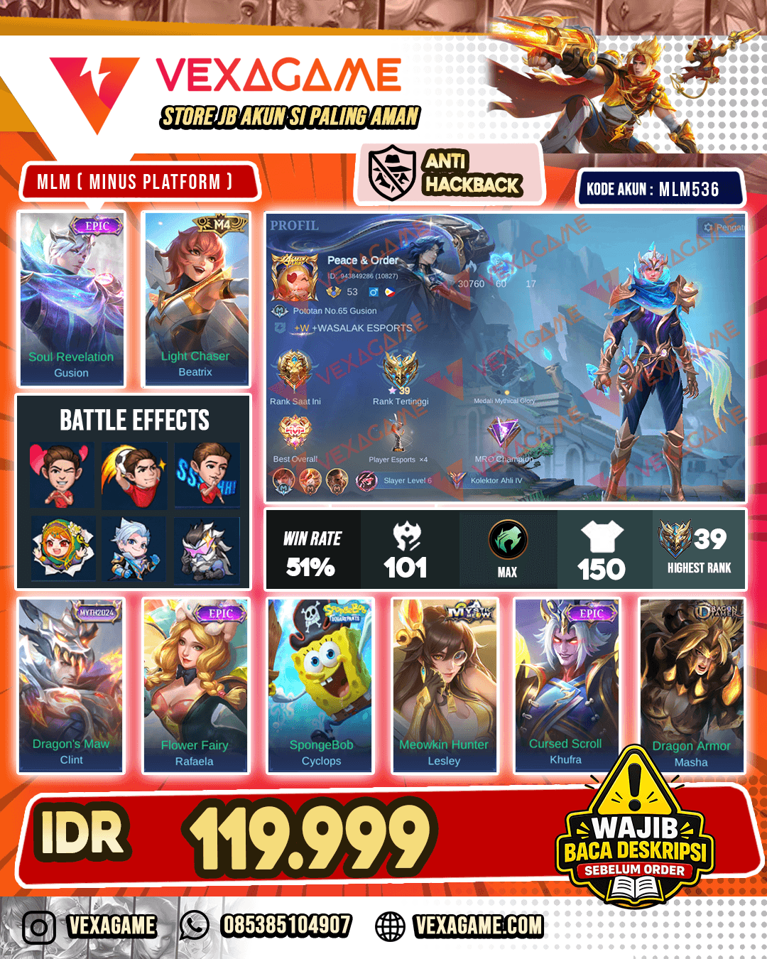 Gusion Epic | Beatrix M4
