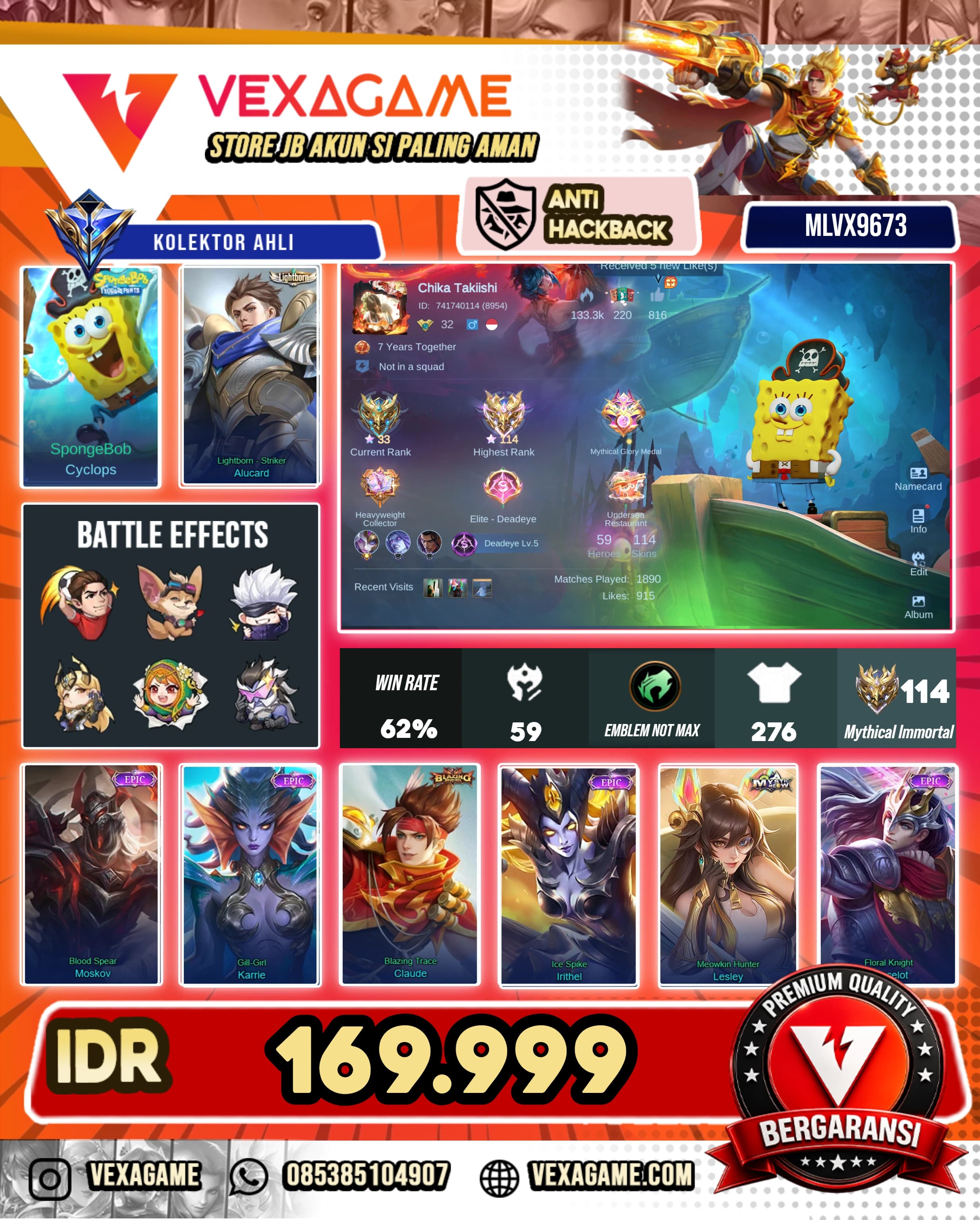 Cyclop Spongebob | Alucard Ligthborn | Ex Immo