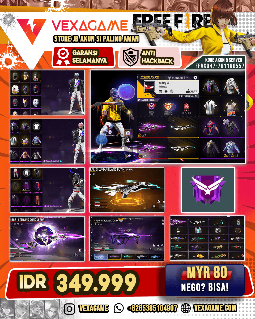 PARAFAL - SILUMAN ELANG PUTIH | STERLING CONQUEROR LEVEL 7 | VAULT OTW 200