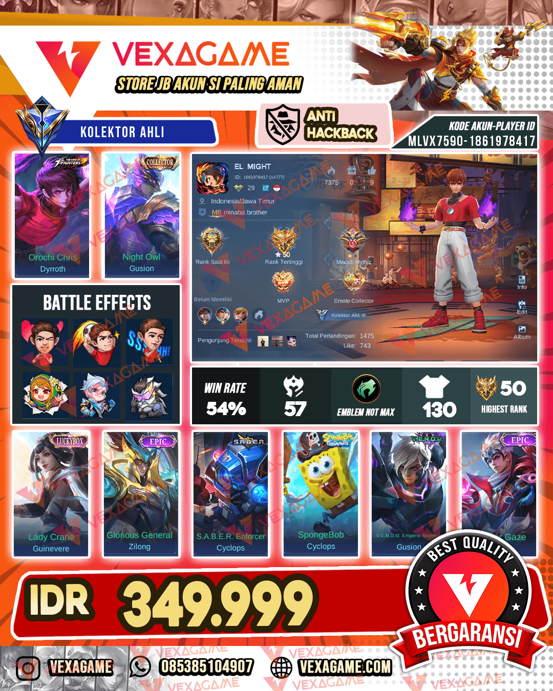 Dyroth Kof | Gusion Colector | Guin Luckybox
