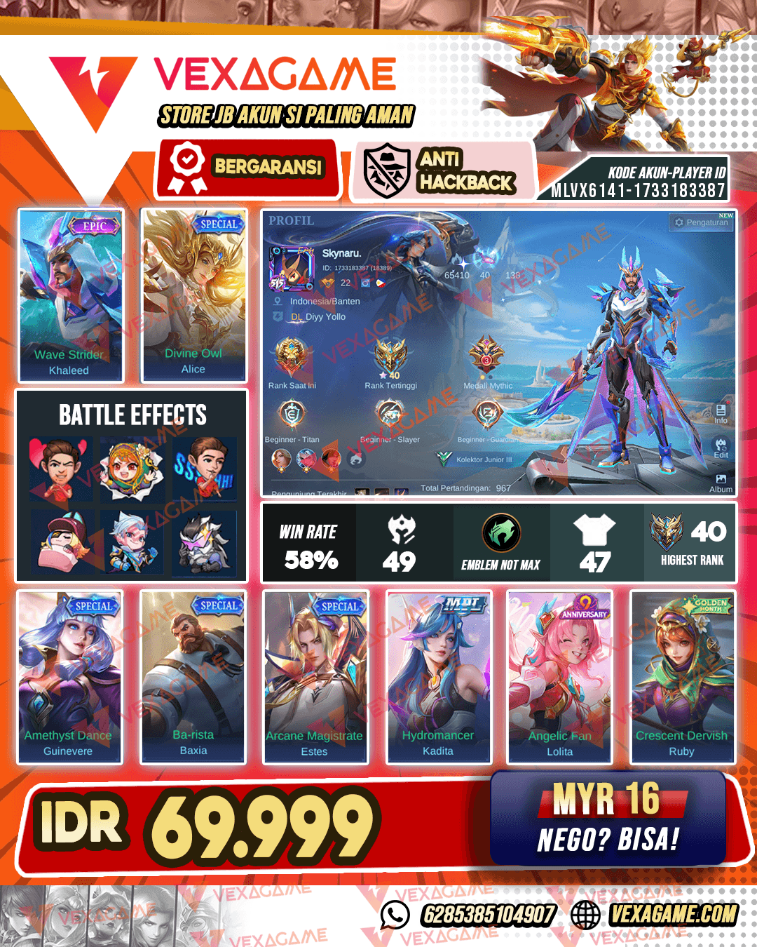 Akun Murah Harga Pelajar