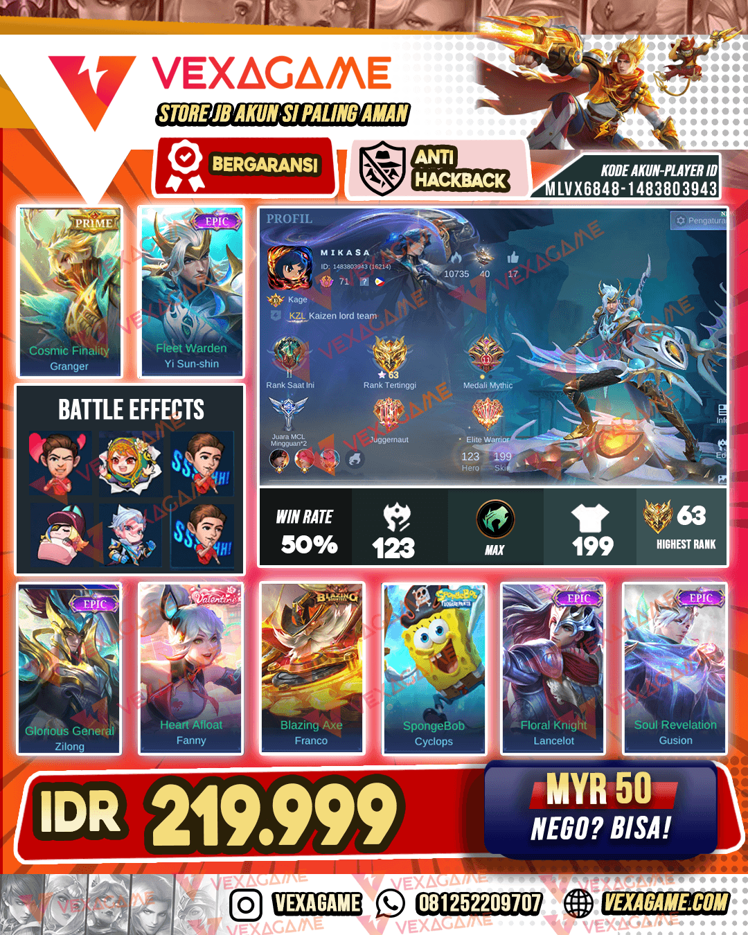 YSS Epic | Granger Prime | Emblem Max