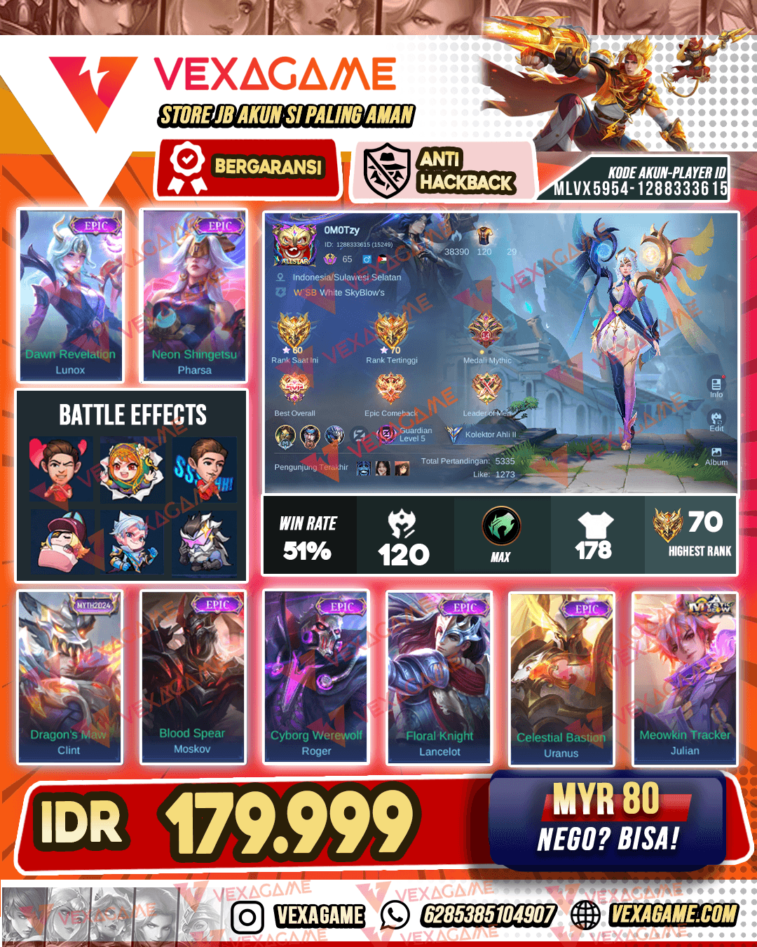 Lunox Epic | Parsha Epic | Emblem MAX