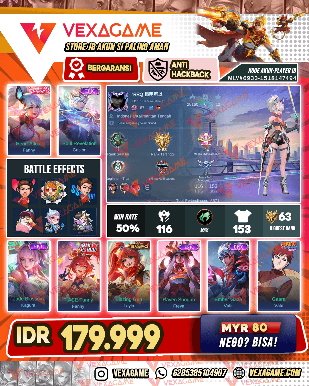 Fanny Valentine | Gusion Epic