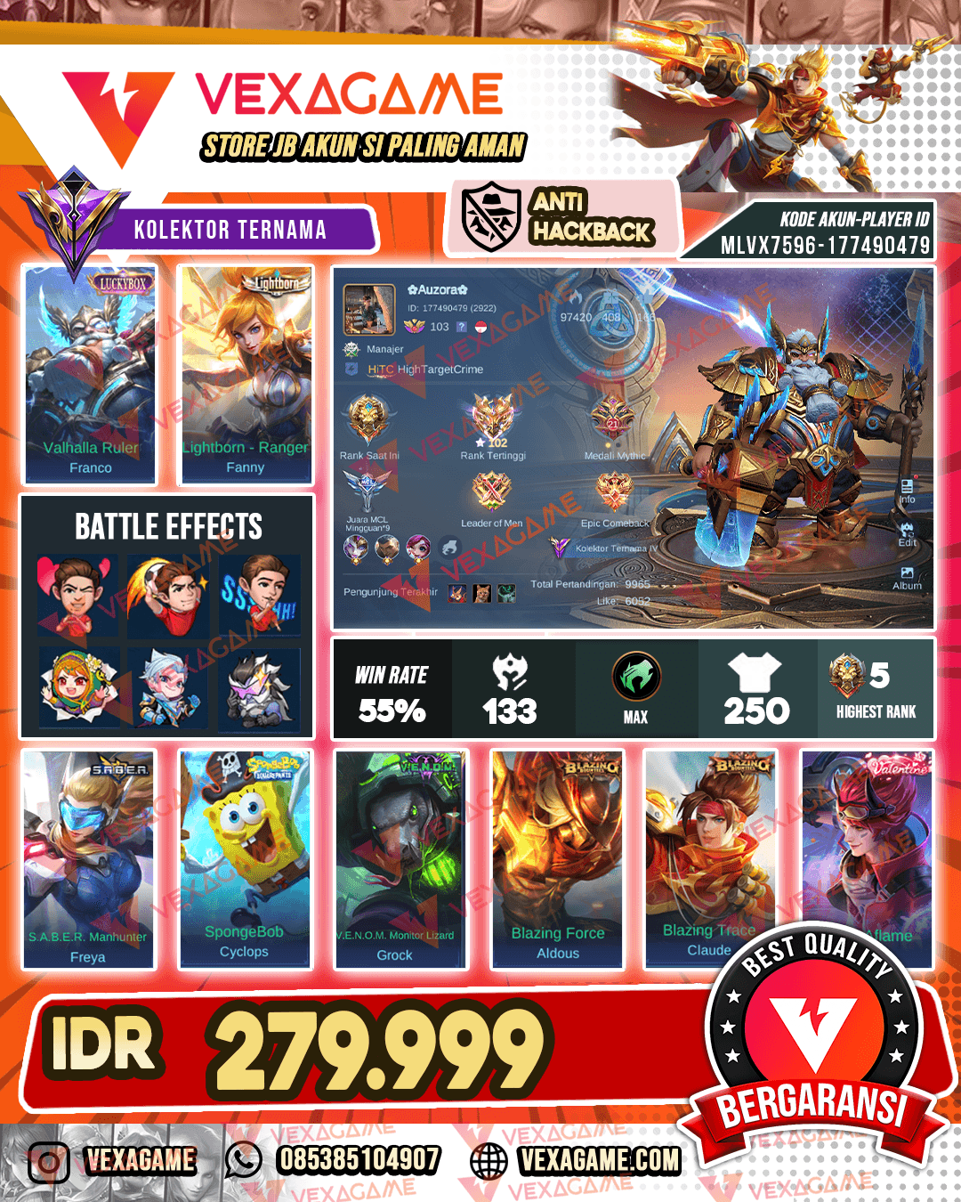 Franco Luckybox | Fanny Lightborn | Embleme Hero Max | Ex Immo