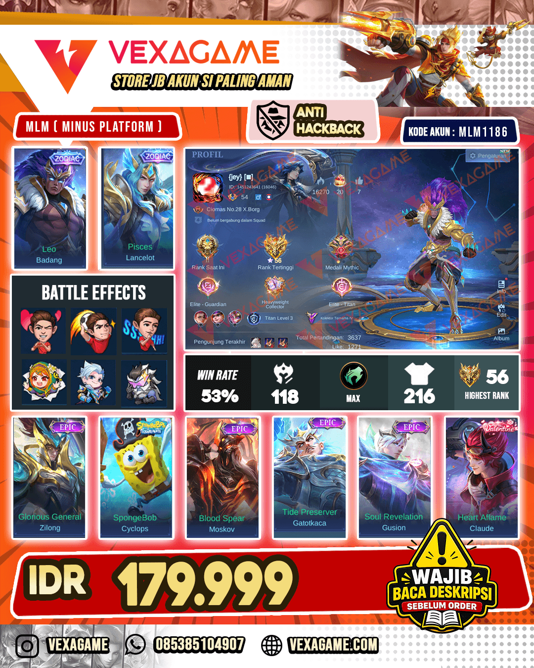 Badang Zodiac | Lancelot Zodiac
