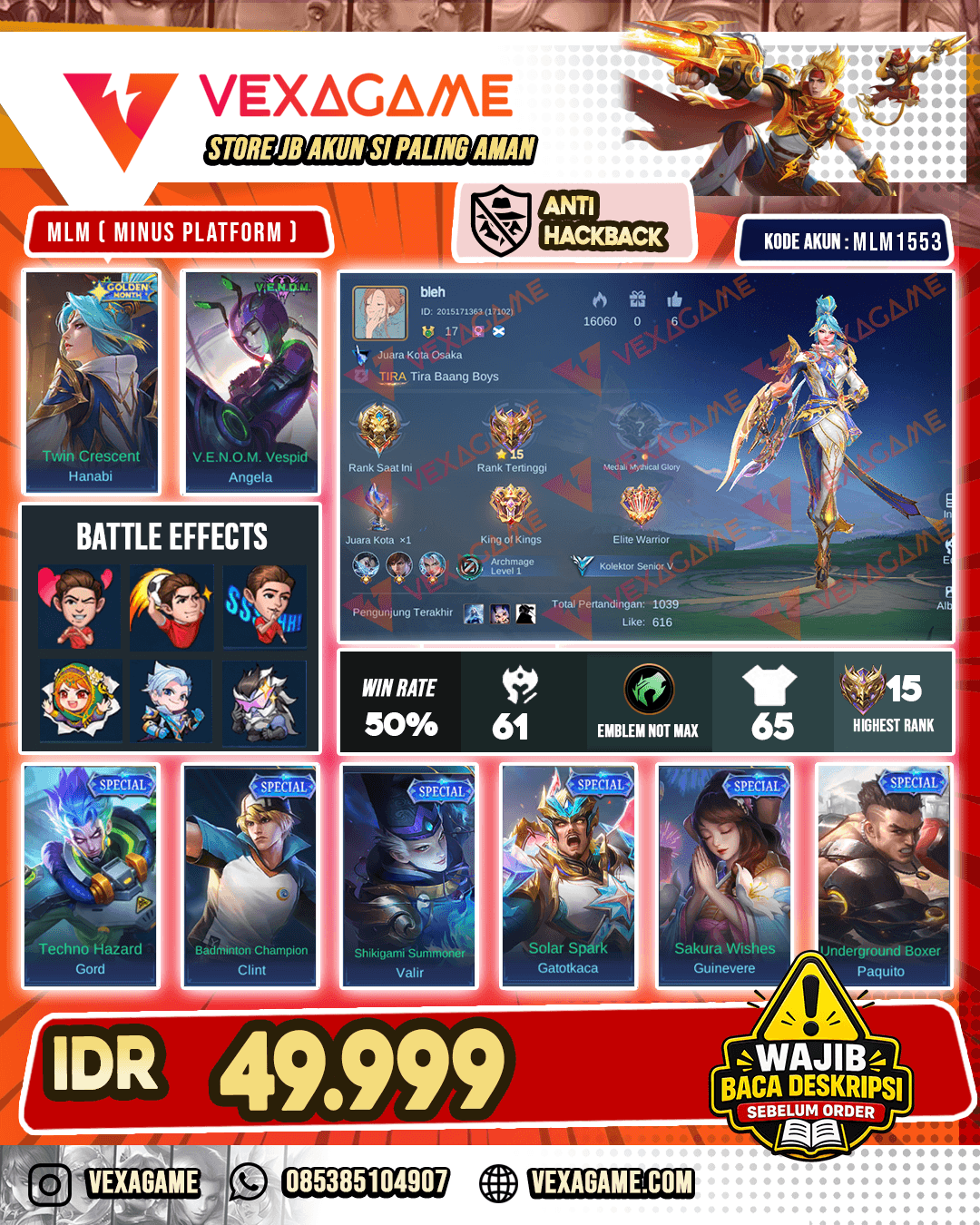 Hanabi Golden Month X Angela Venom
