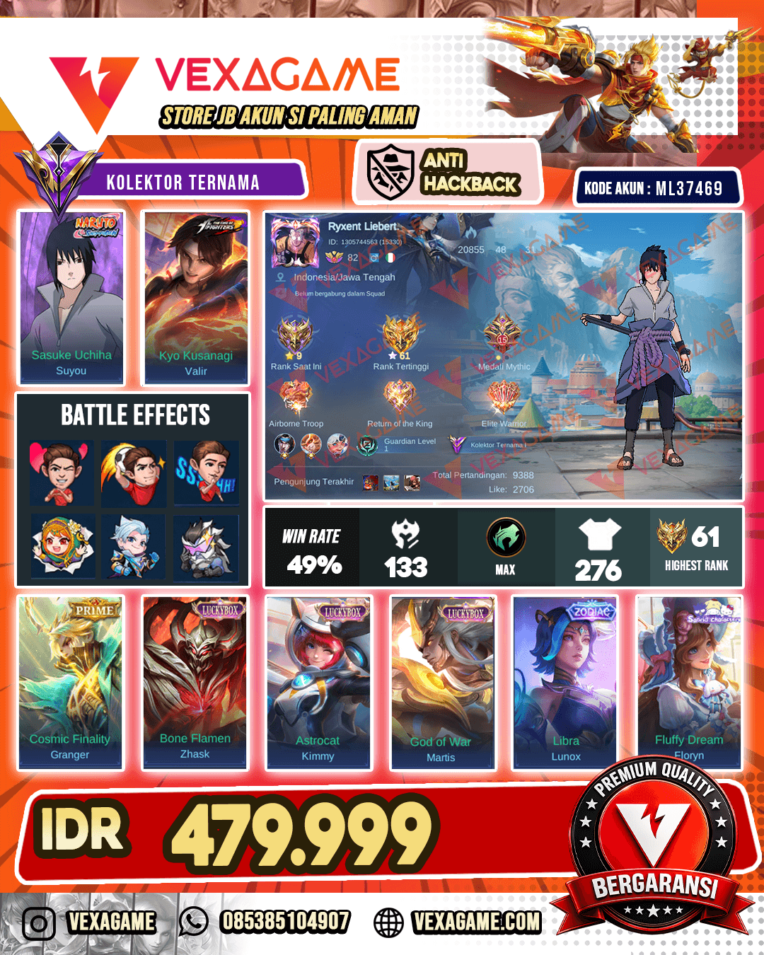 Suyou Sasuke X Valir KOF | Granger PRIME | 3 Luckybox