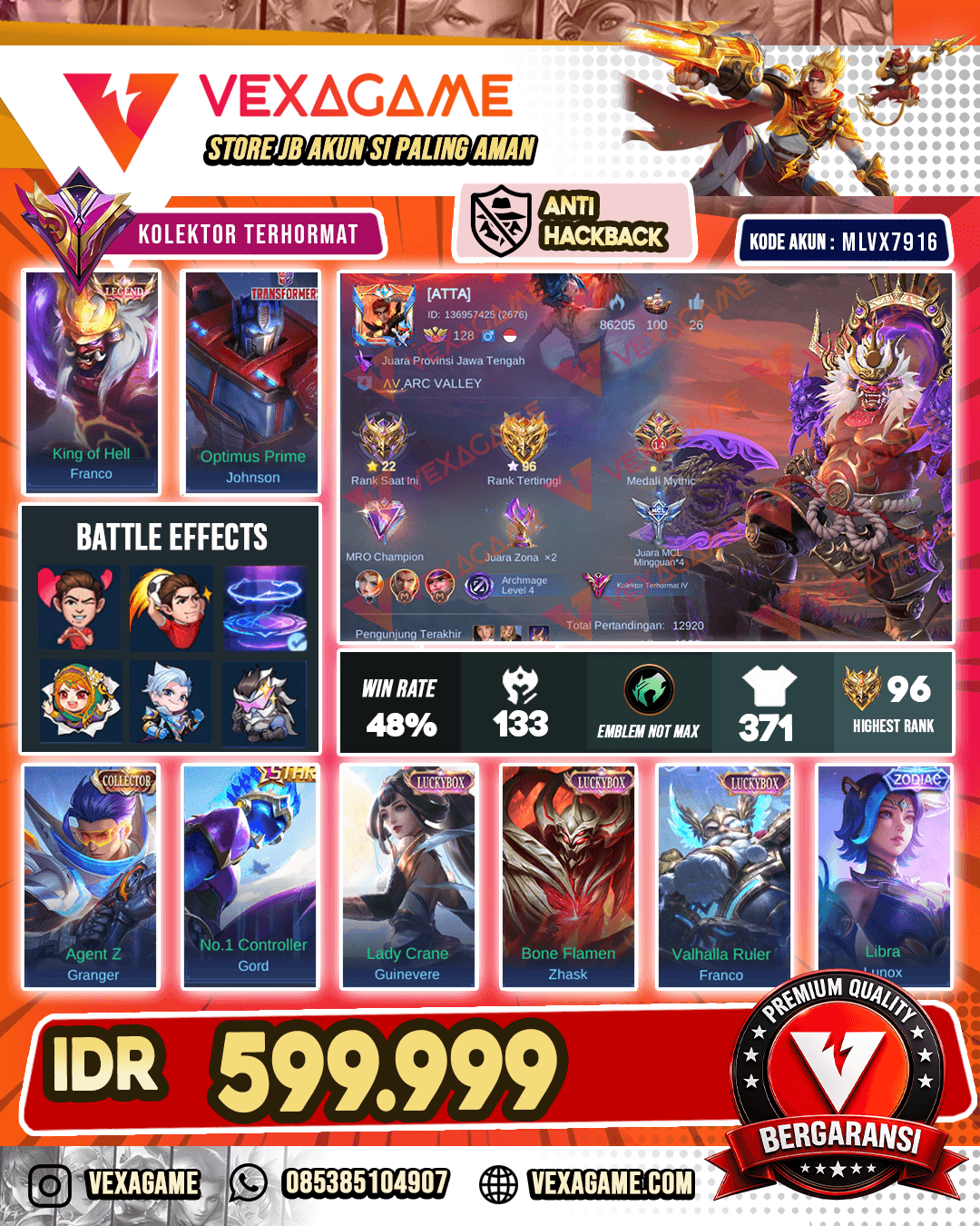 Franco Legend | Johnson Transformers | Granger Collector | 3 Luckybox | Recal Tas2