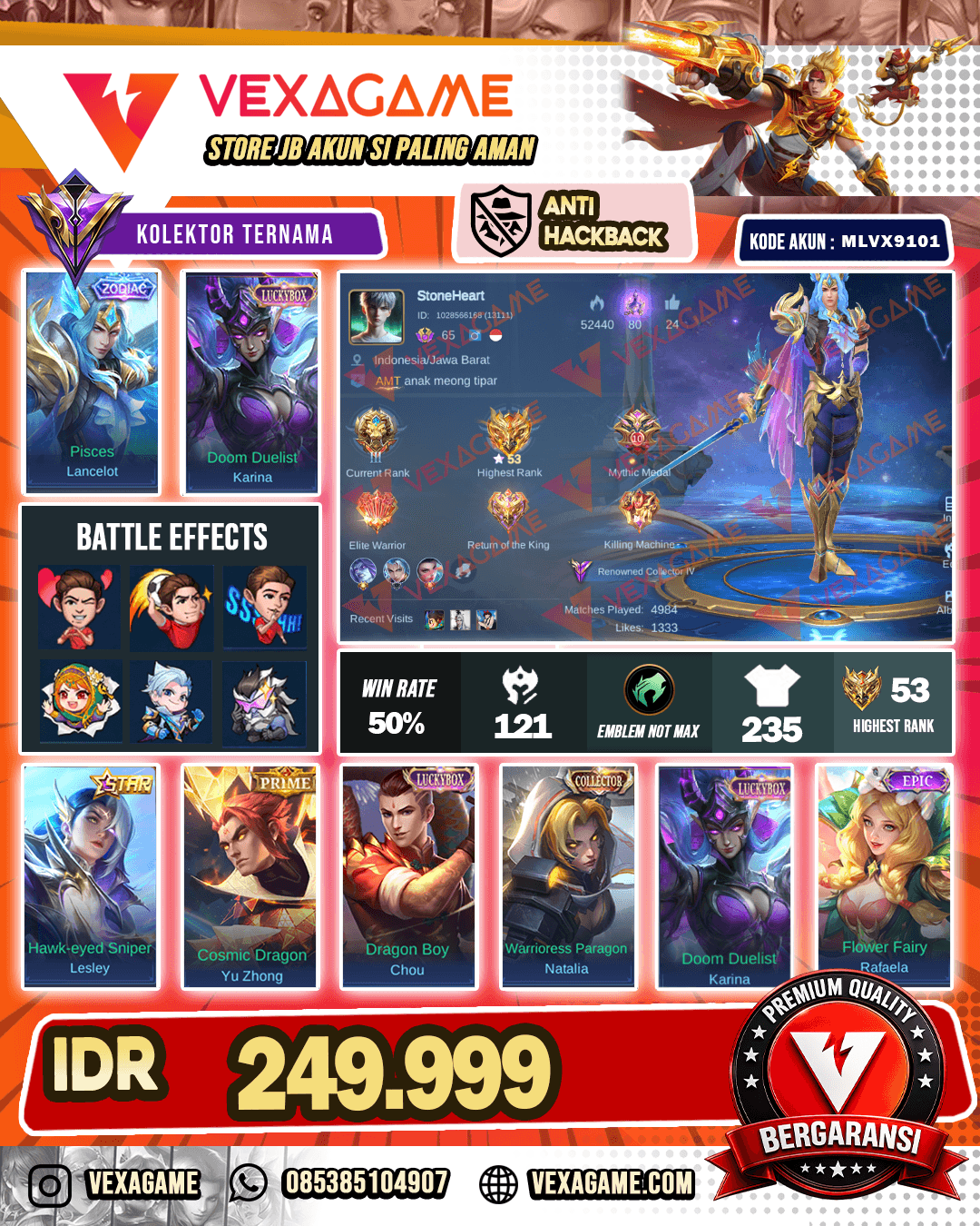 Lancelot Zodiac | Karina Luckybox | Lesley Annual Star