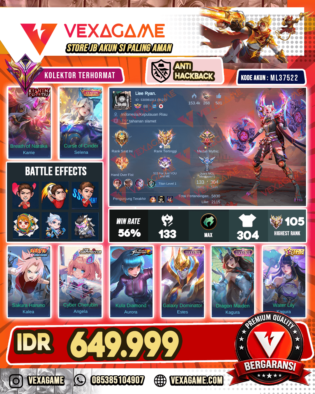 Karrie Kishin X Selena Zenith | Kalea Sakura | Aurora KOF | Angela Aspirants