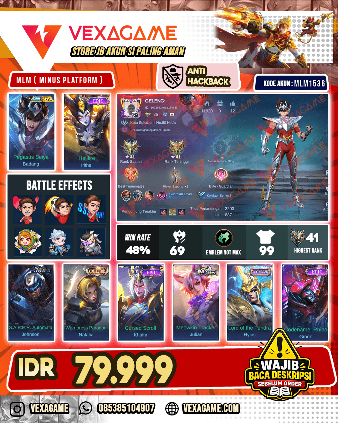 Badang Saint Seiya X Irithel Epic