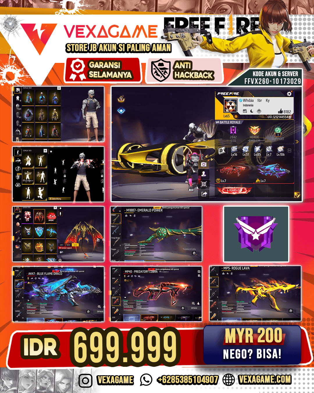 2 EVO MAX | Vault 400+ | Animasi Lobby ON