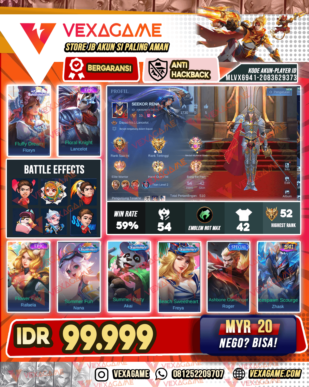 POLOSAN Floryn Sanrio | Lancelot Epic