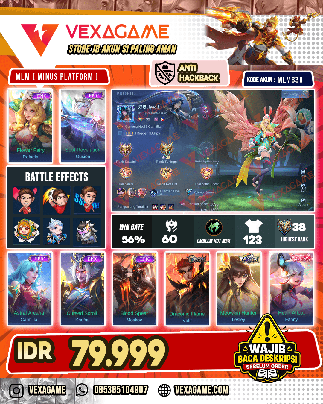 Rafaela Epic | Gusion Epic