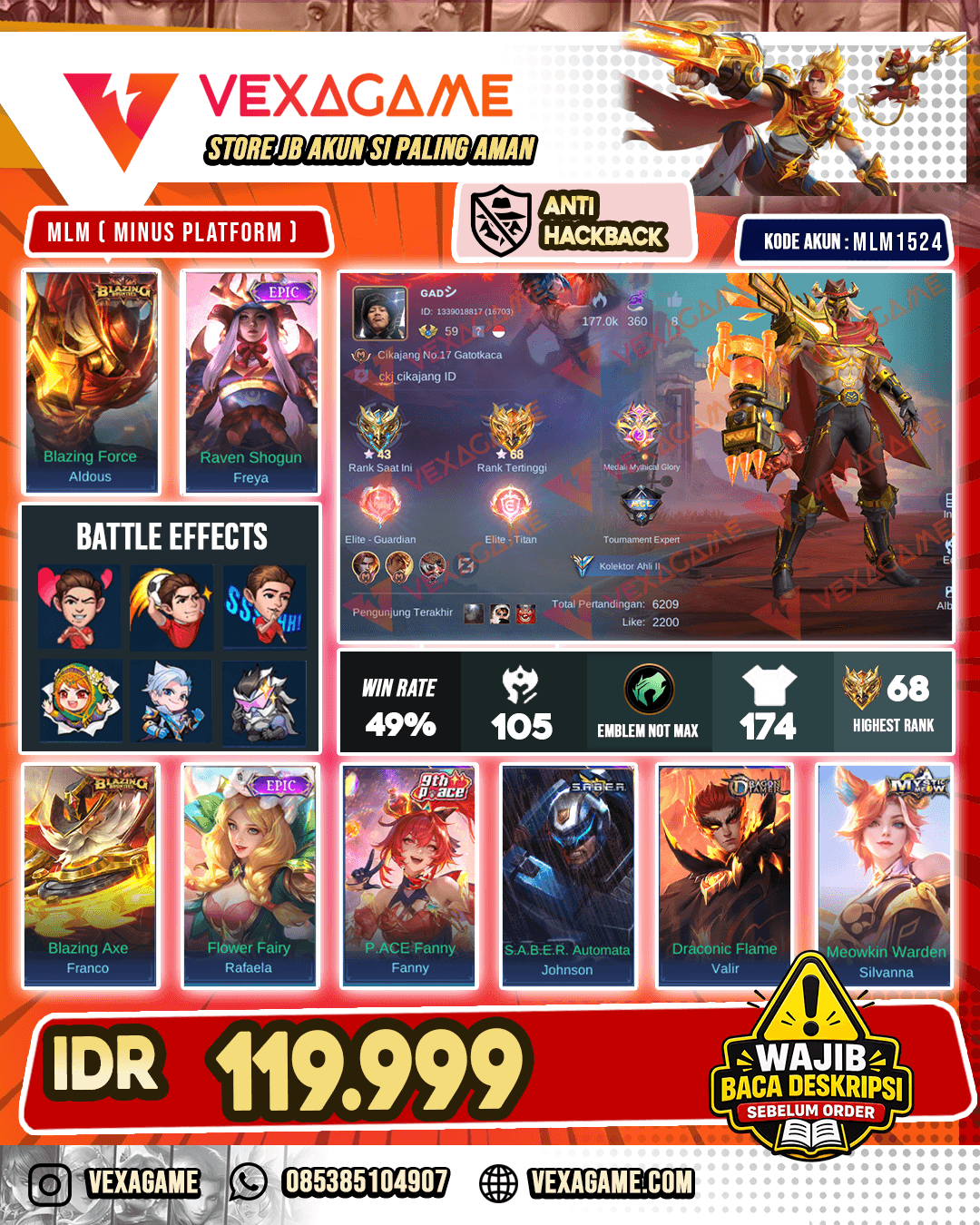 Aldous Blazing X Freya Epic