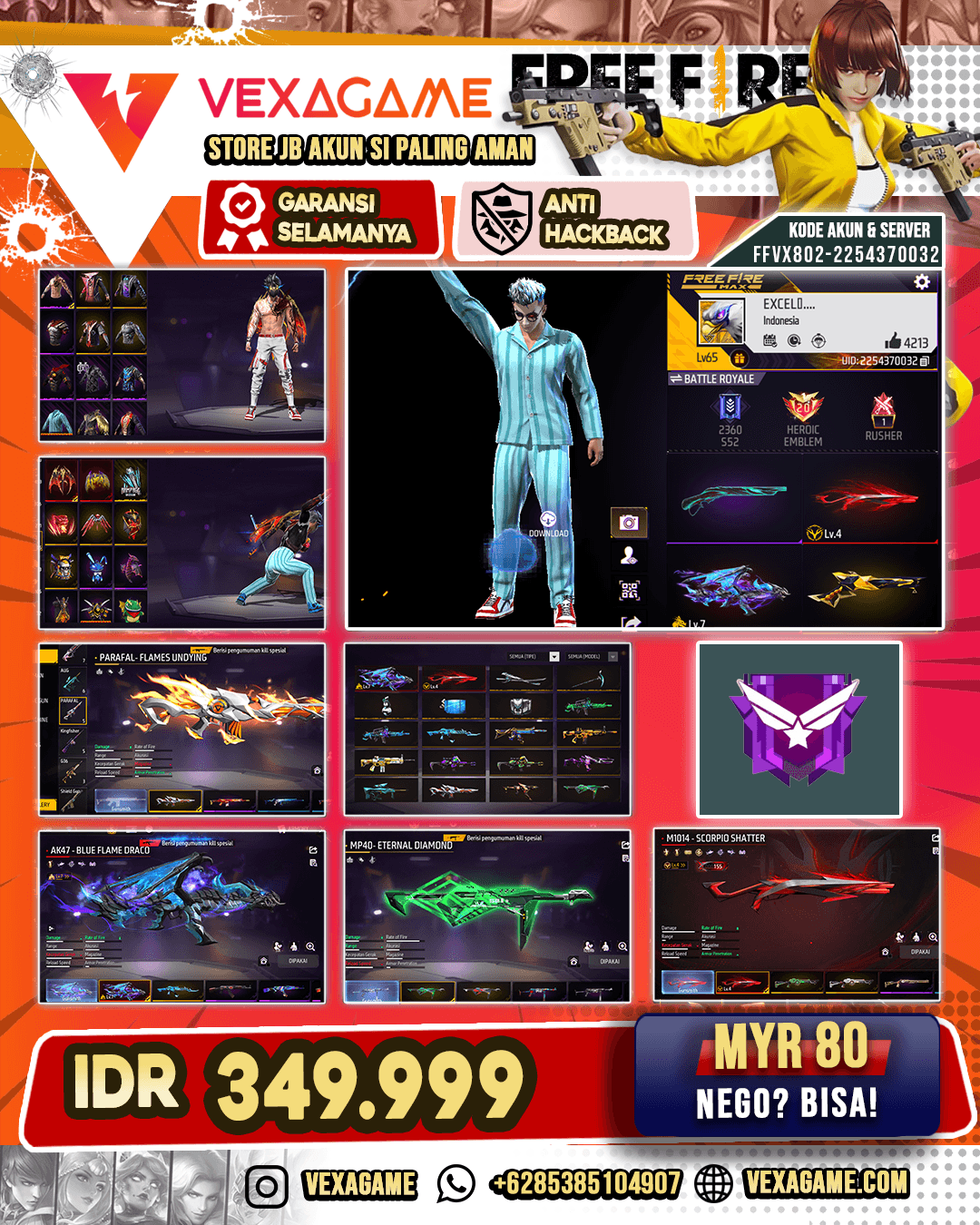 2 EVO 1 MAX | SG TROUBLEMAKER | SG GOLDEN GLARE | MP40 ETERNAL DIAMOND | VAULT 450++