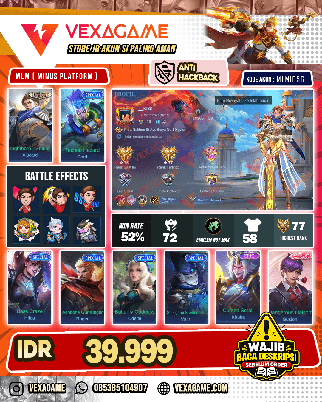 Akun Murah Merakyat