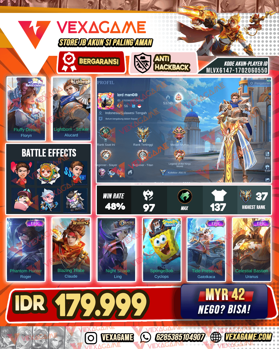 Floryn Sanrio | Alucard LIghtborn | Emblem MAX