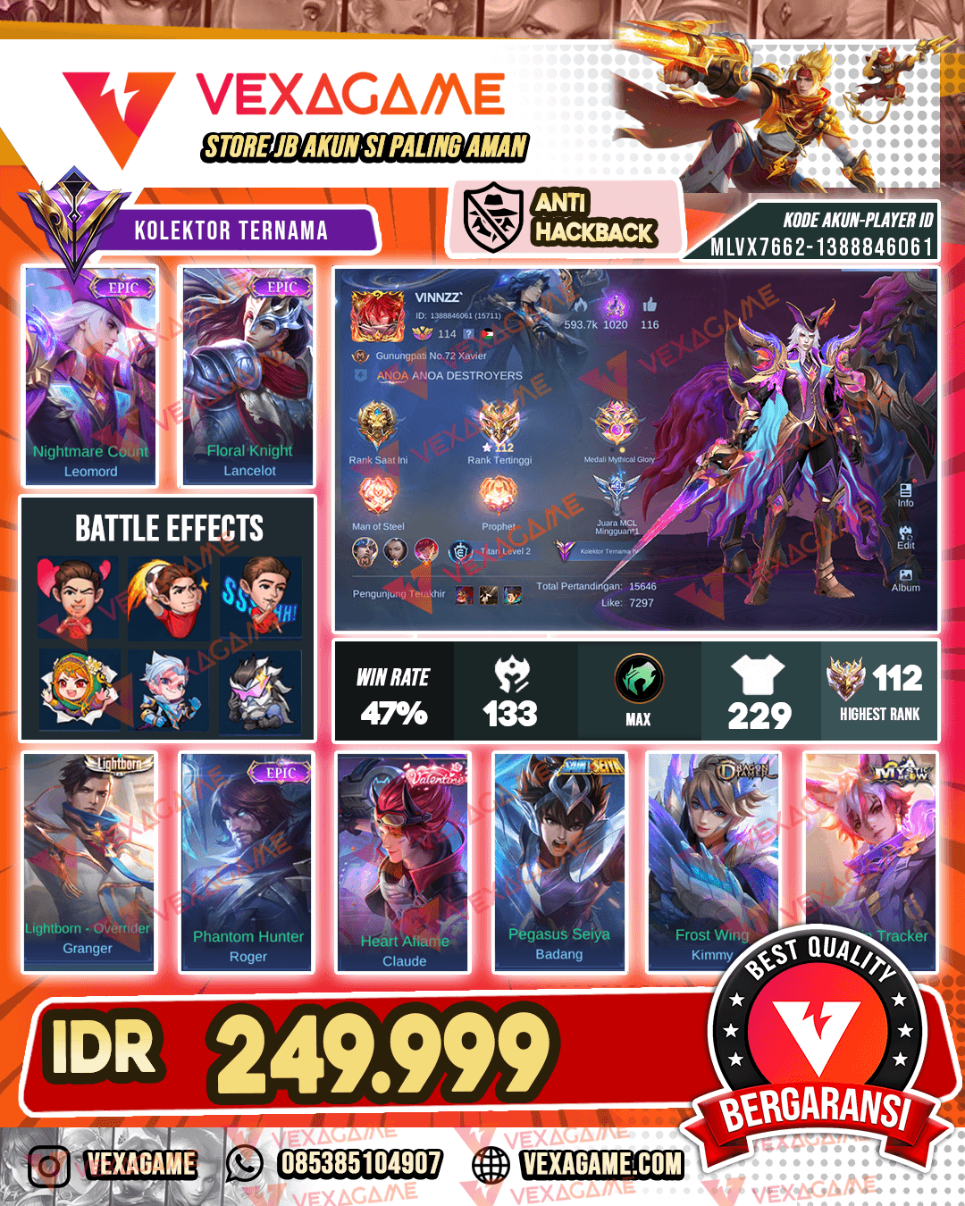 Leomord Epic | Lancelot Epic Emblem Hero MAX