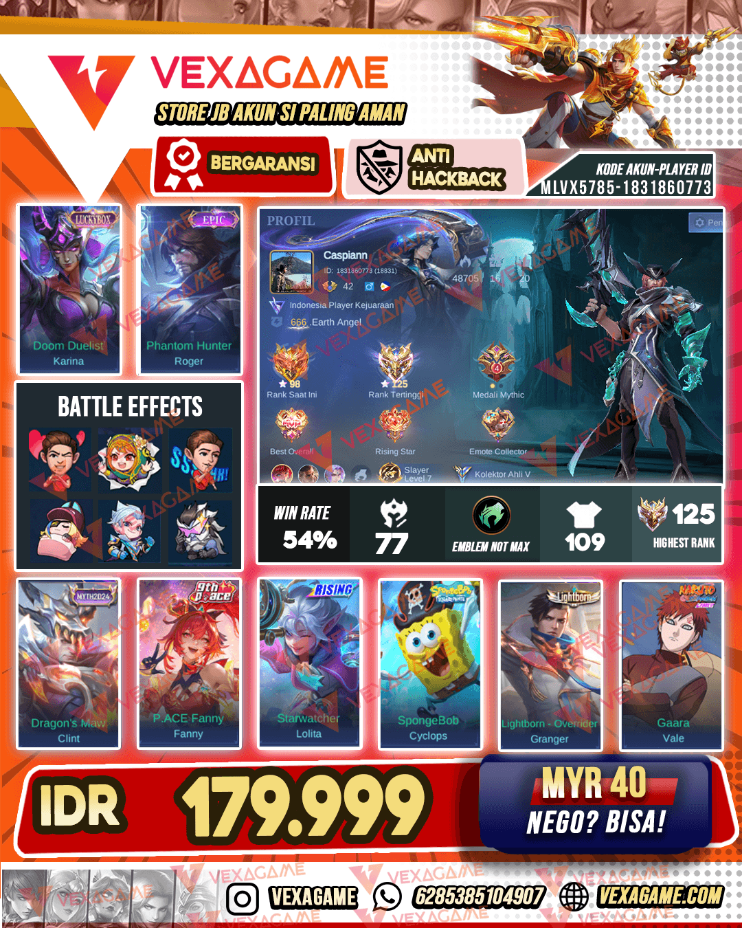 Roger Epic X Karina Luckybox