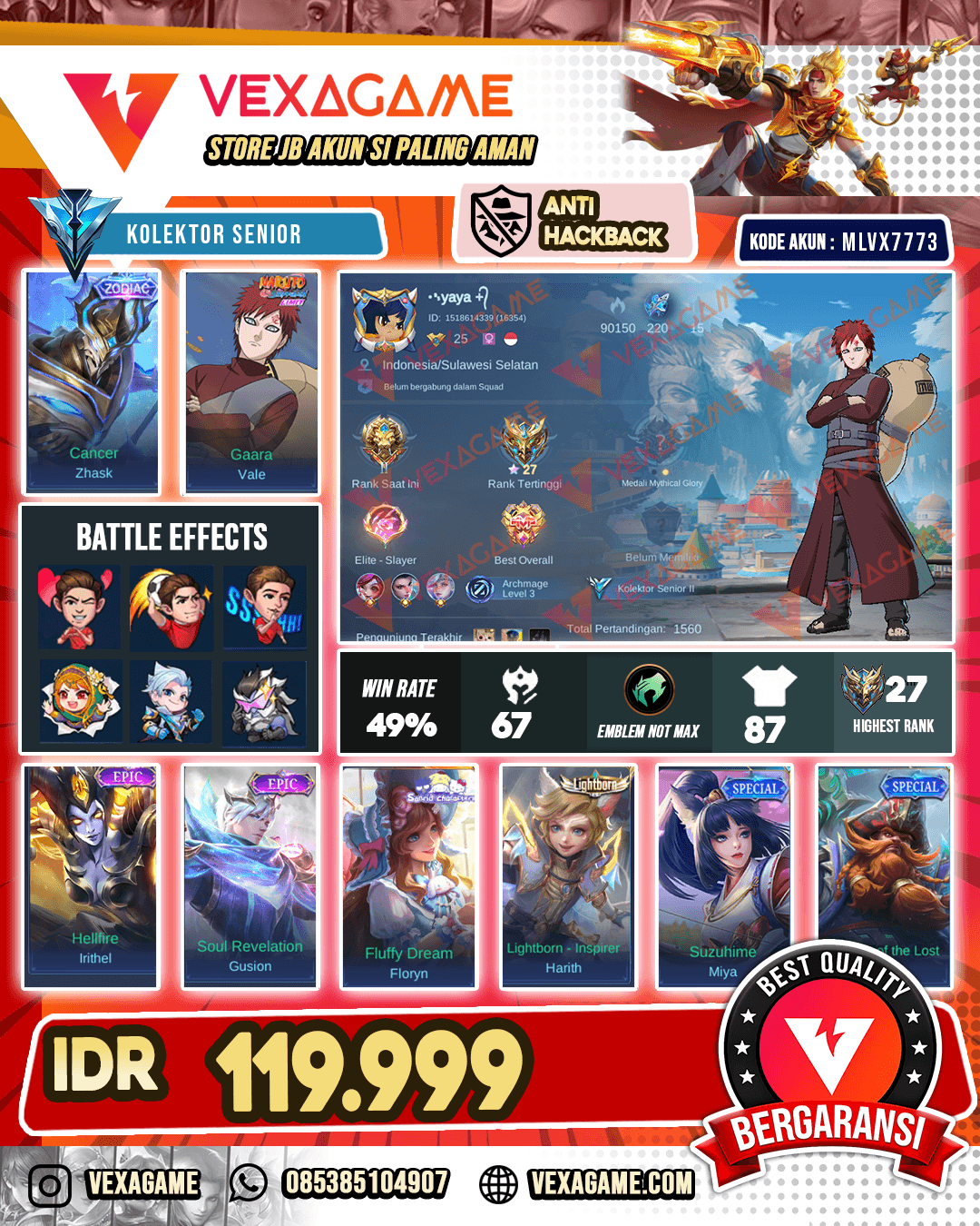 Vale Gaara | Zhask Zodiac