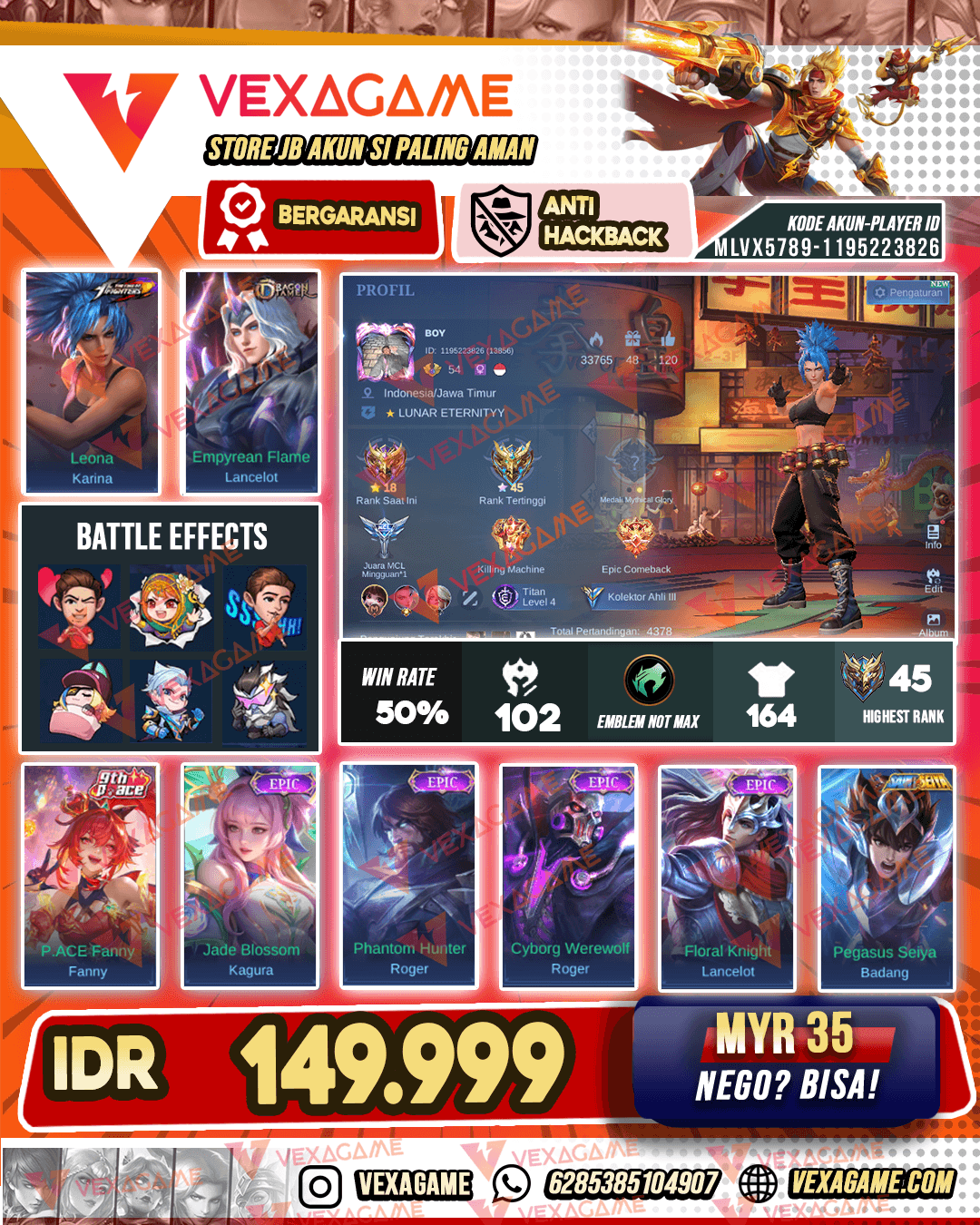 Karina KOF X Lancelot Dragon Tamer