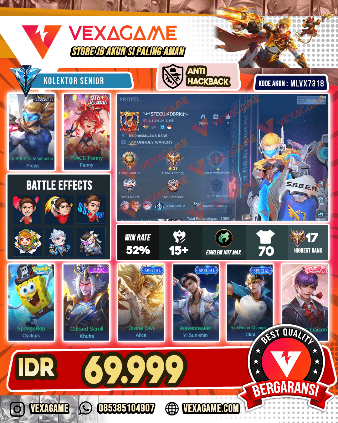 Freya Saber | Fanny p ace