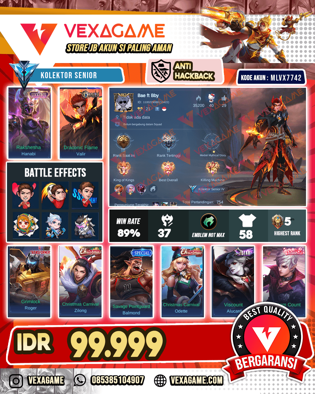 Valir Dragon Tamer X Hanabi Luckybox