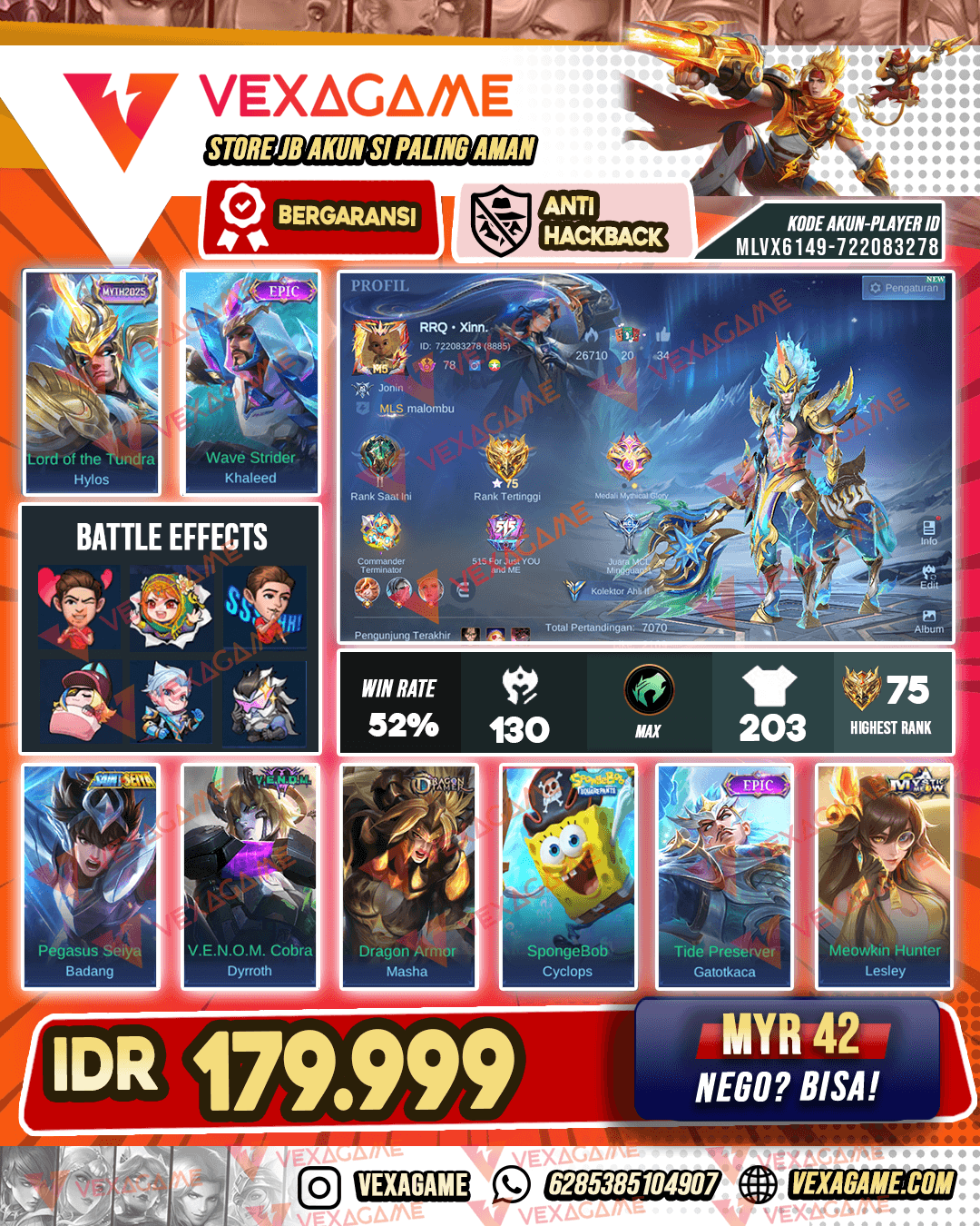 Hylos Myth | Khaleed Epic | Emblem MAX