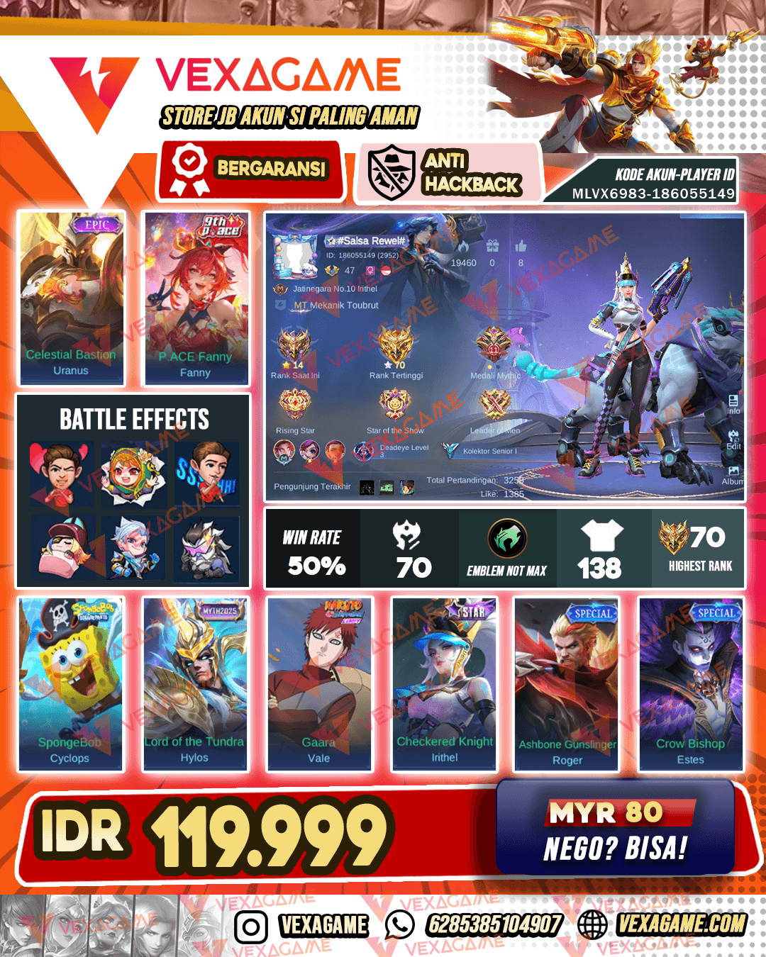 Irithel Starlight | Uranus Epic | Fanny P.ACE