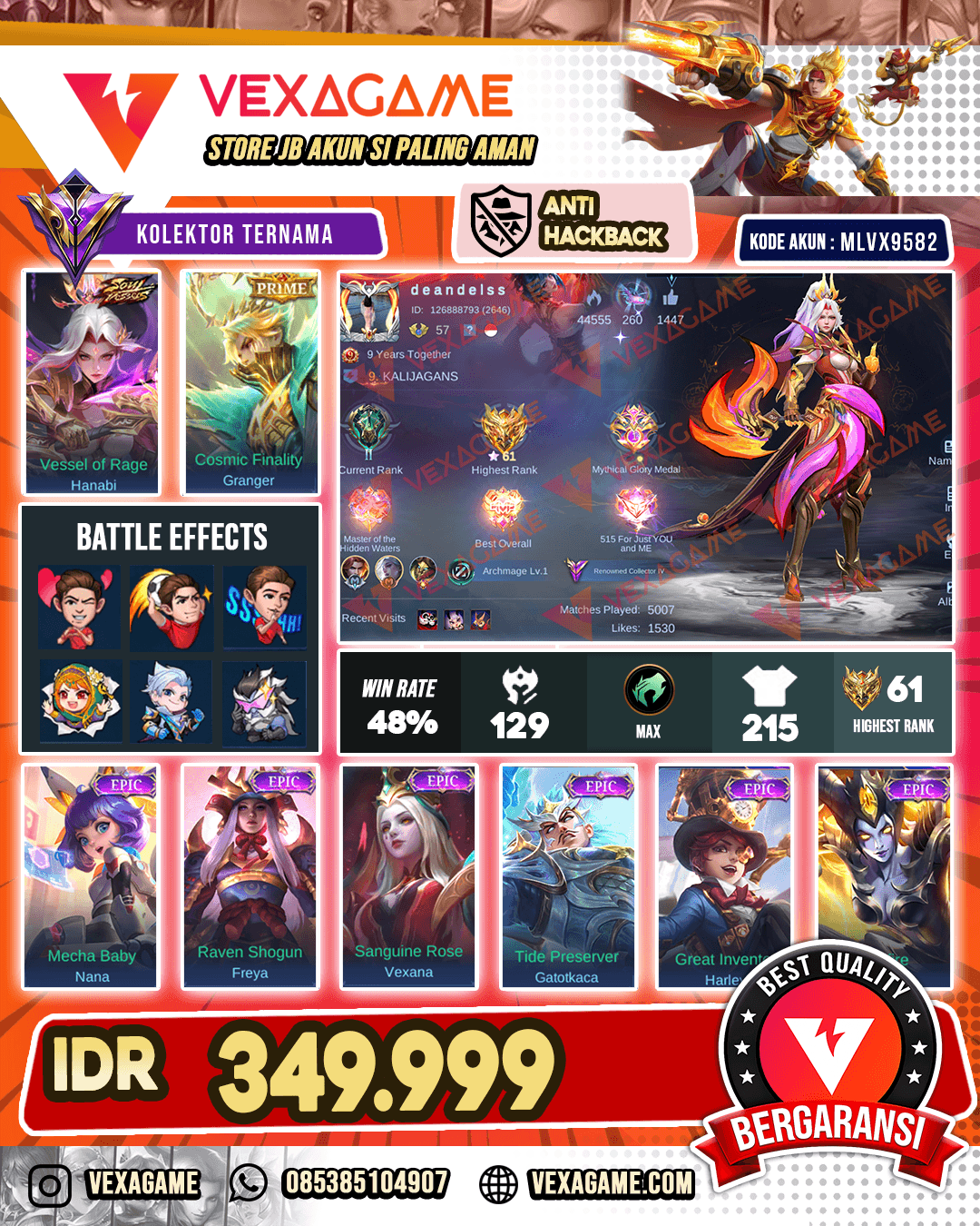 Hanabi Soul Vessels X Granger PRIME