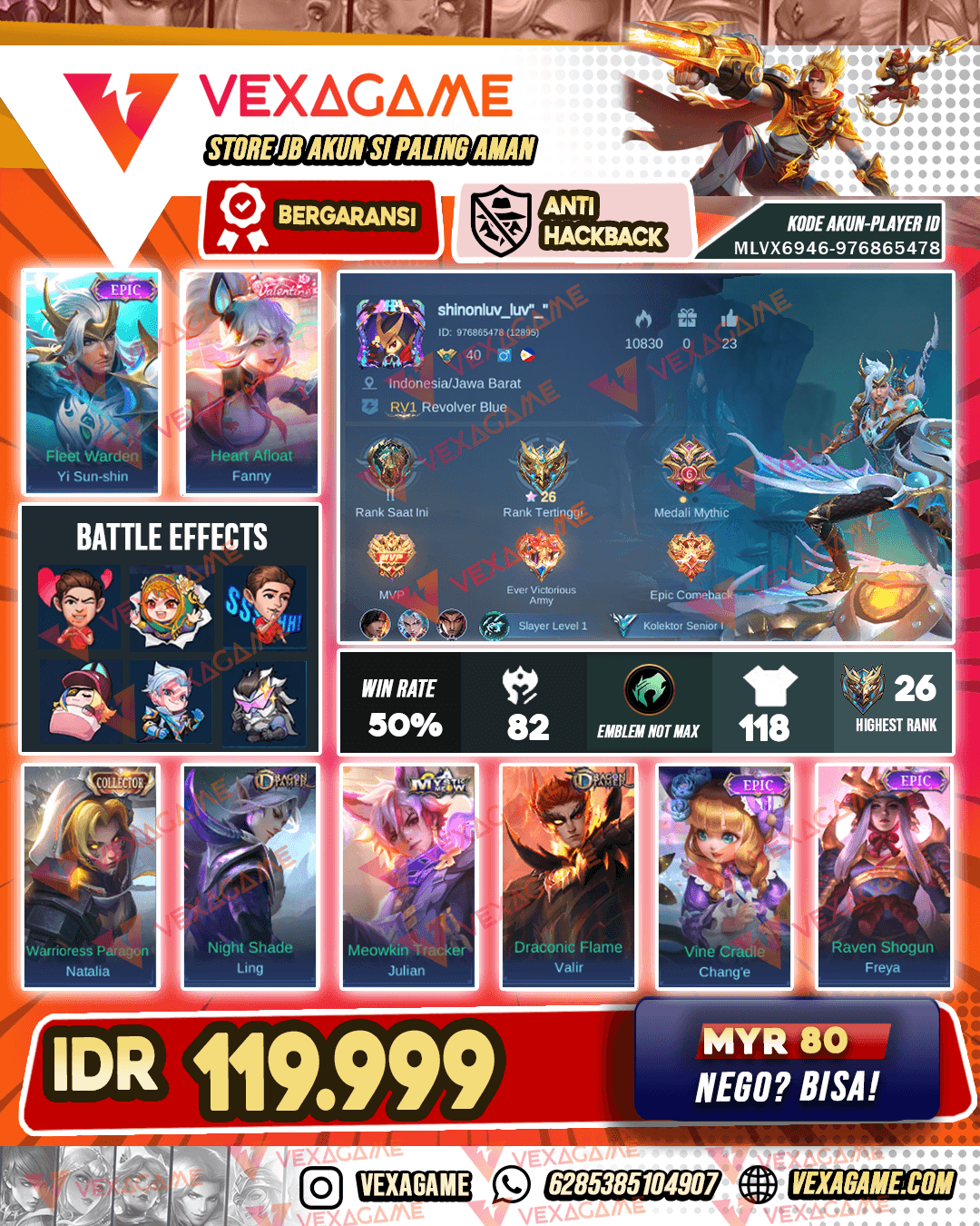 YSS Epic | Fanny Valentine | Ling Dragon Timer