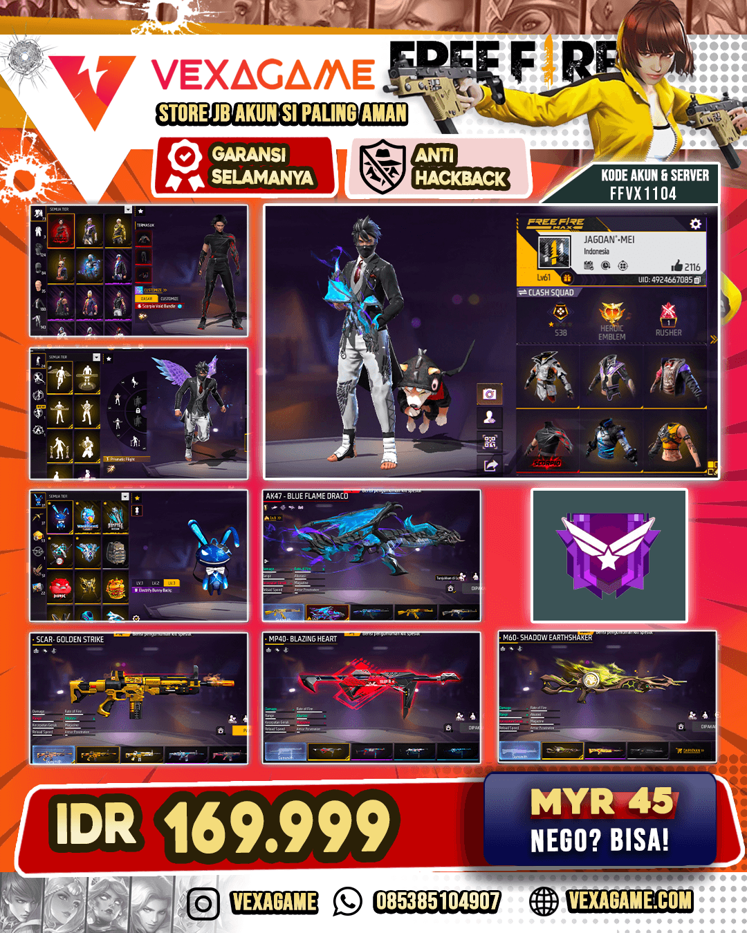 EVO AK47 OTW MAX | MP40 INCUBATOR | SCAR GOLDEN | BUNDLE VOID SCORPIO | VAULT OTW 200