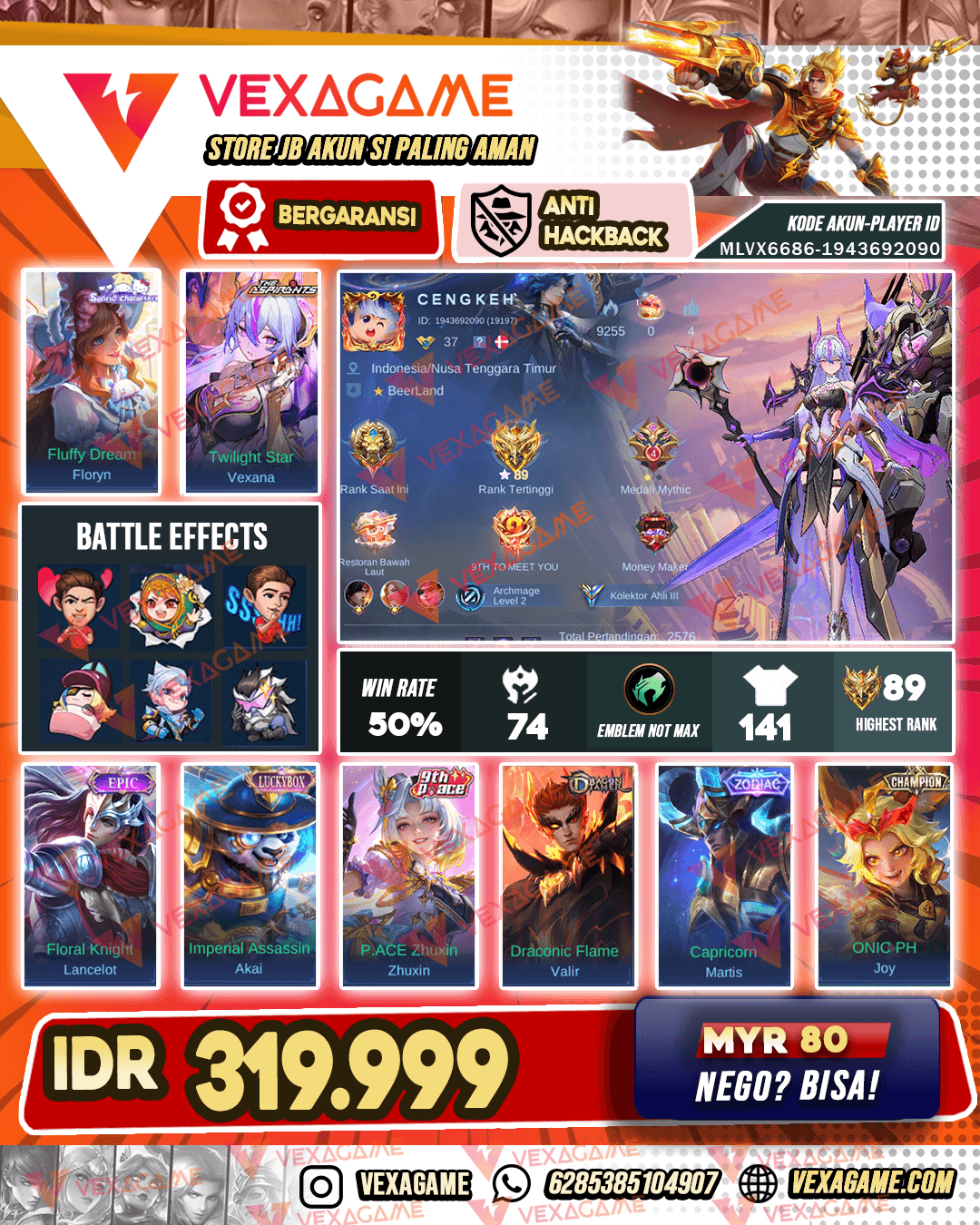 Vexana Aspirants | Akai Luckybox | Floryn Sanrio | Martis Zodiac | Zhuxin P.ACE | Joy Champions