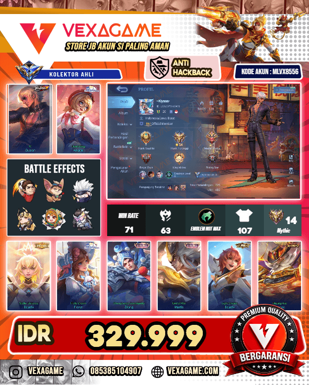 Gusion Kof | Angela Sanrio | 2 Luckybox