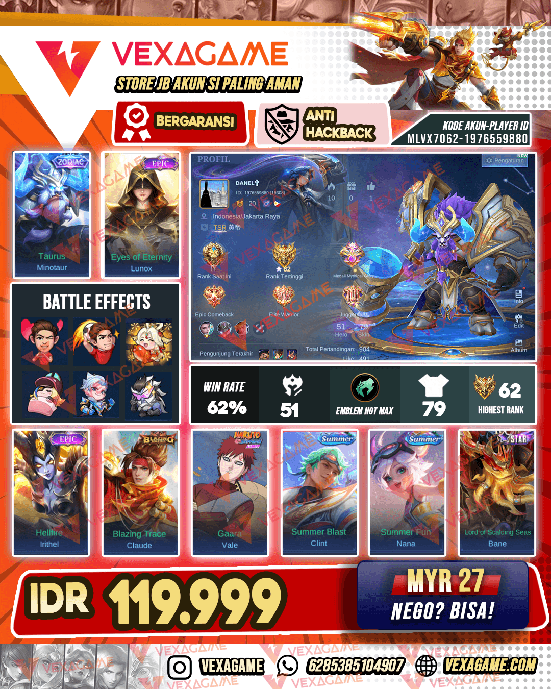 Minotaur Zodiac | Lunox Epic
