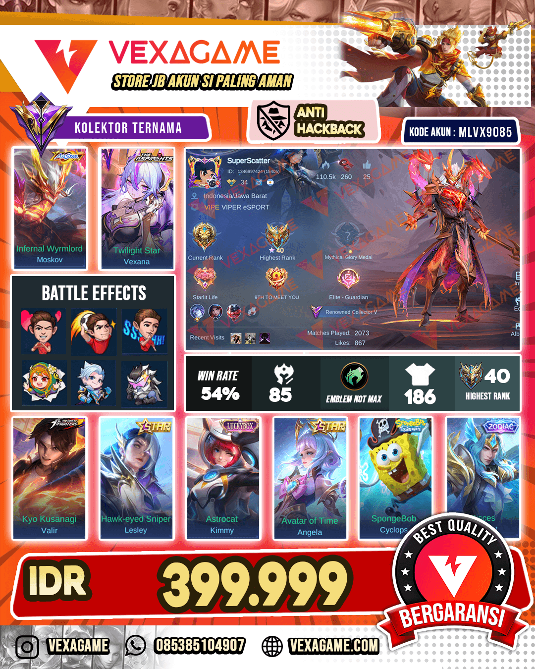 Moskov All Stars X Vexana Aspirants X Valir KOF | Kimmy Luckybox