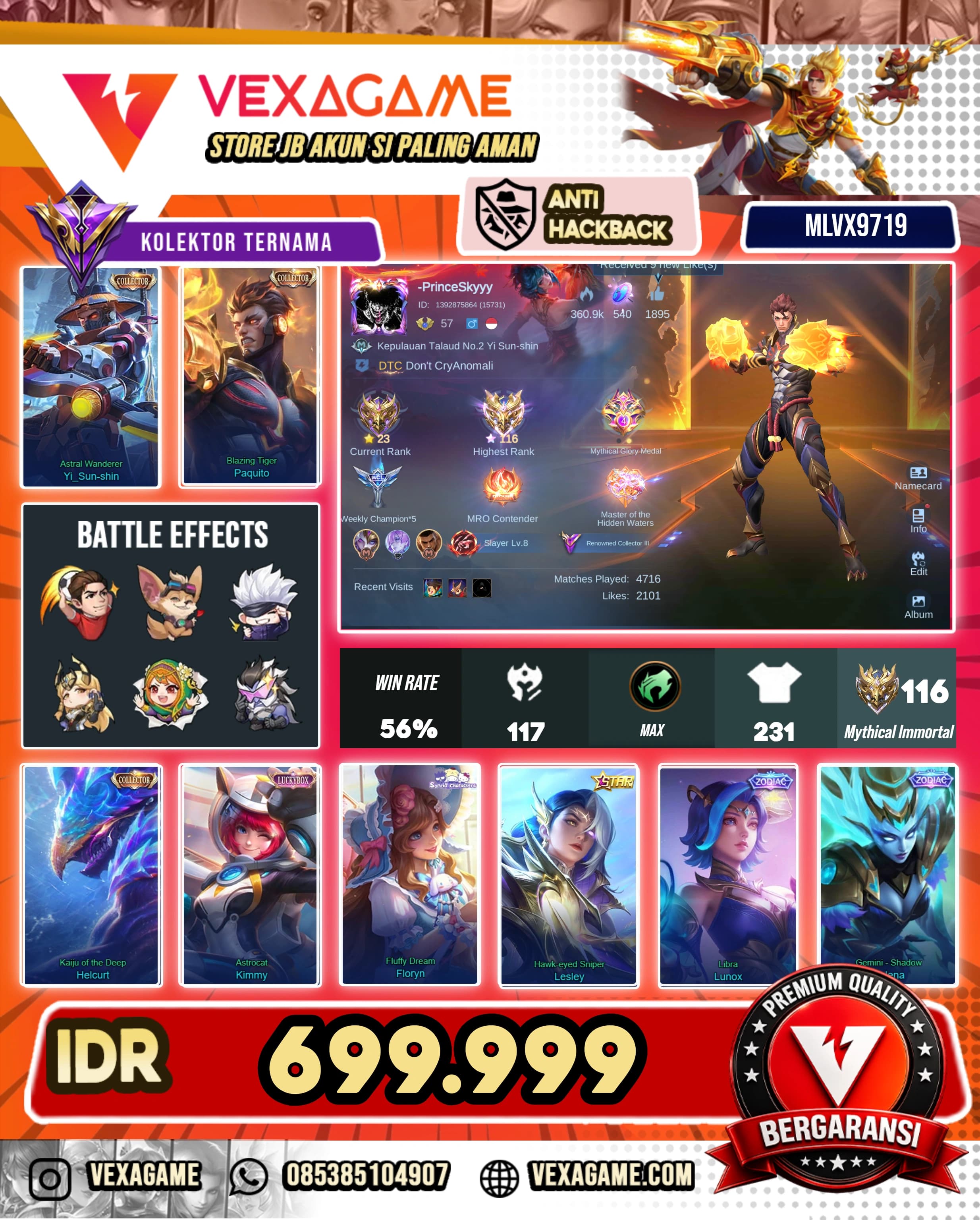 YSS Collector | Helcurt Collector | Paquito Collector | Ex Immortal