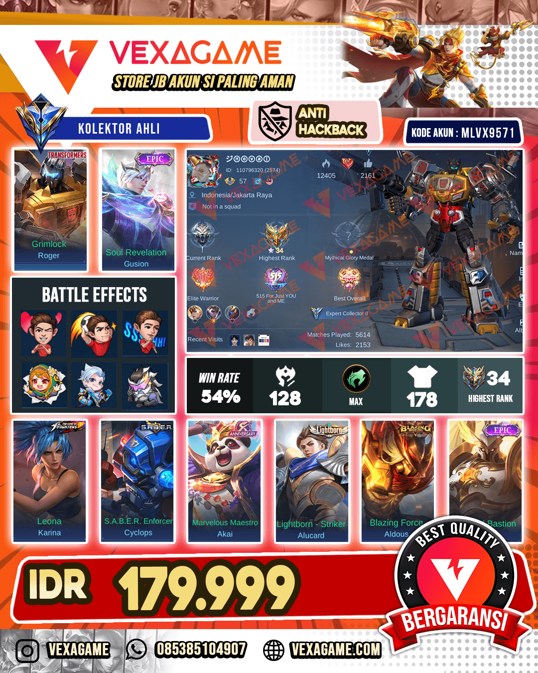 Roger Transformers | Gusion Epic