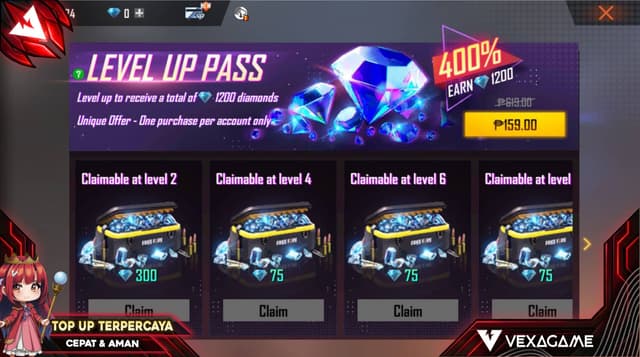 Level Up Pass FF, Worth It Gak Sih Buat Dibeli?