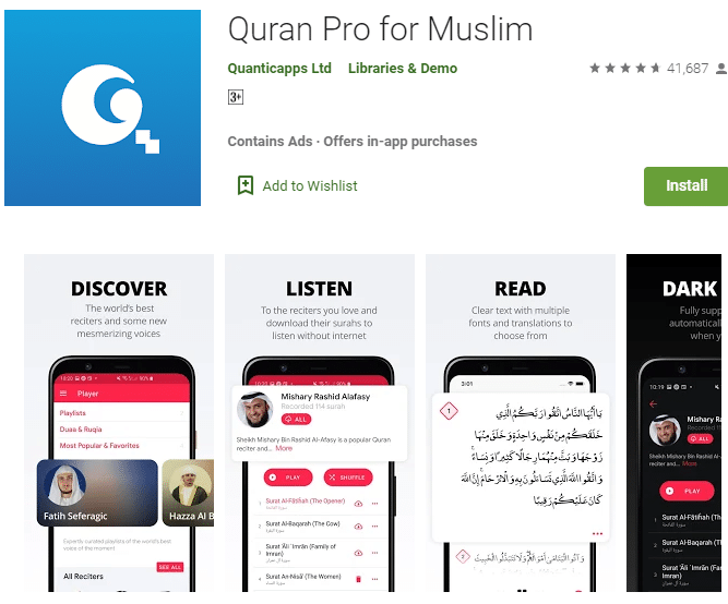 gambar aplikasi al-quran terbaik 2020 dari quran pro for muslim