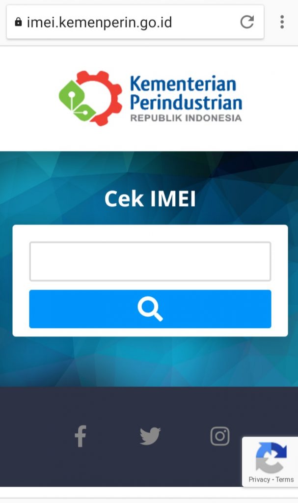 cek imei ponsel secxara online