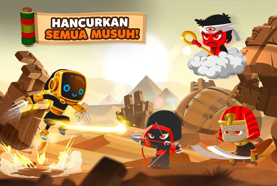 Ninja Dash – Ronin Shinobi Lari, lompat, dan tebas