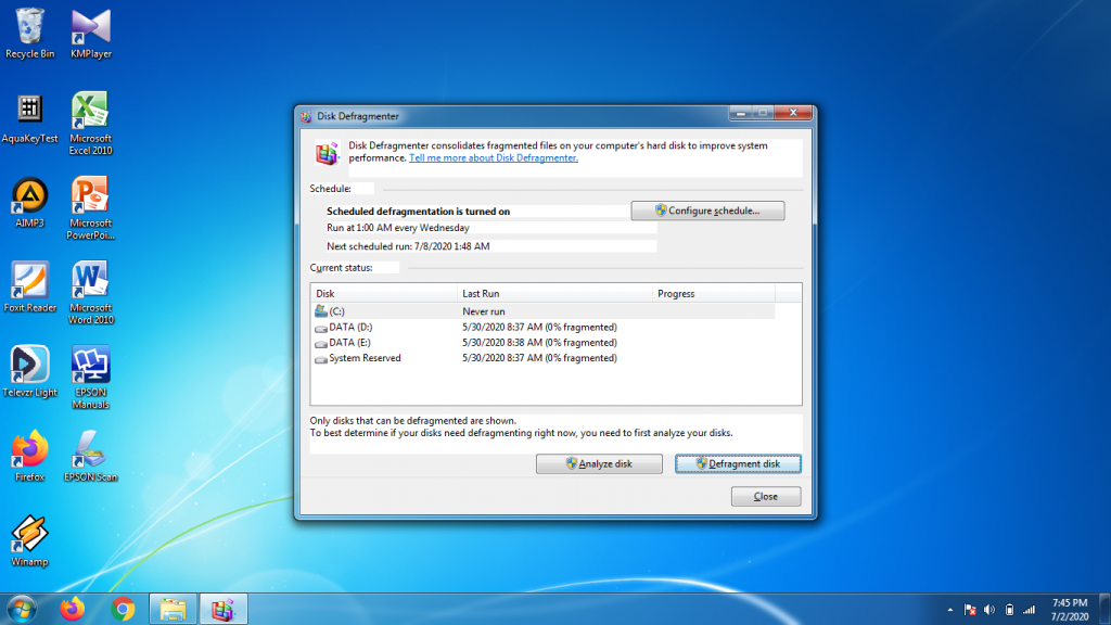 windows 7 lemot