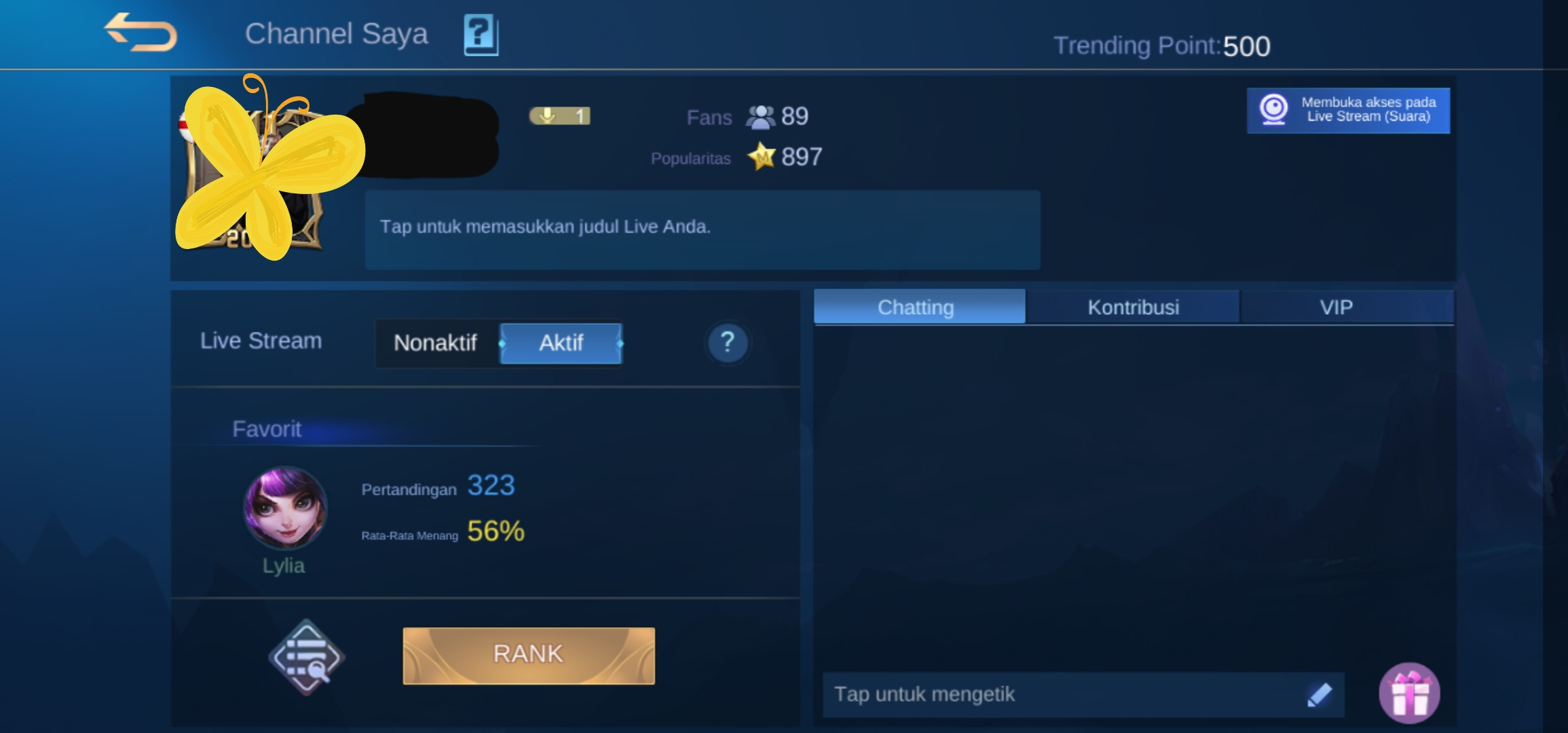 Cara Live Streaming Mobile Legends 