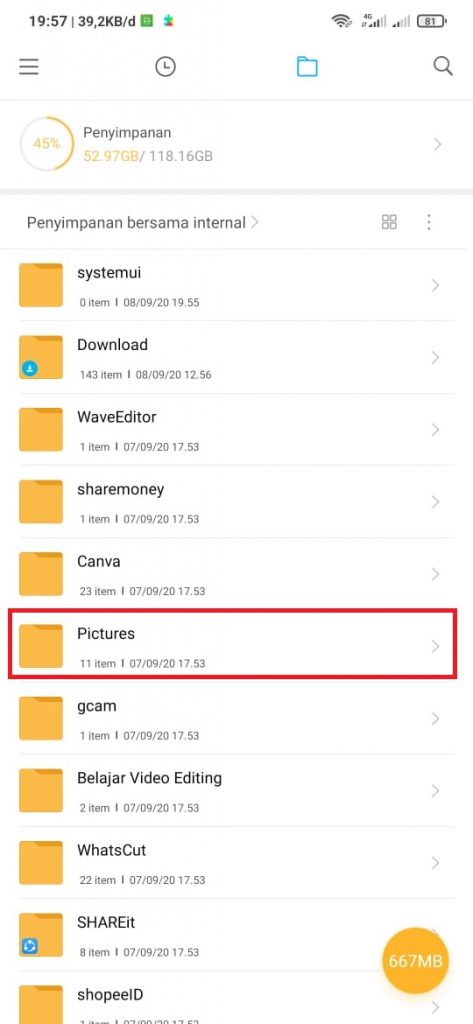 mengembalikan foto yang terhapus